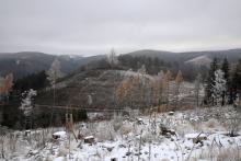 Am Fuße der Neuntel - Blickrichtung West zum Obernberg