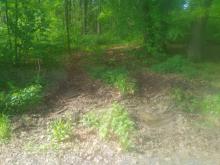 Einfahren mit schwerem Gerät auf nassem Boden